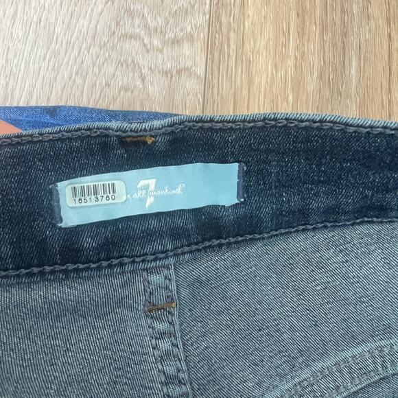 7 FOR ALL MANKIND Women's Bootcut Tailorless Jeans Size 27 In Medium Wash - Picture 8 of 14